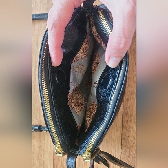 HOBO Black Soft Leather Evella Crossbody Bag - Picture 4 of 13